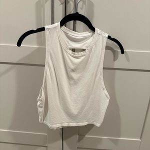 Lululemon crop white tank